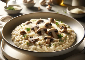 Risoto de cogumelos