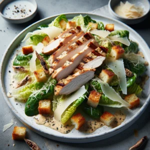 salada caesar de frango grelhado