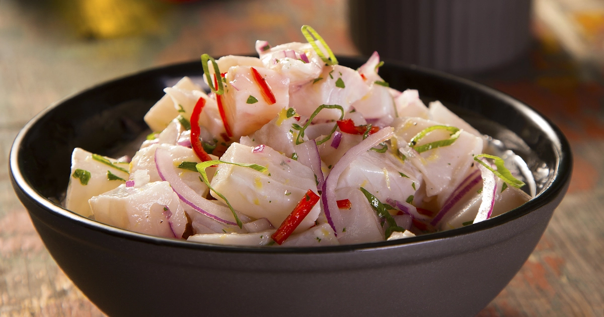 Ceviche de Peixe Branco