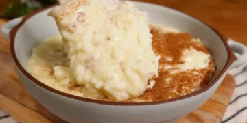 Arroz Doce Cremoso com Leite Condensado