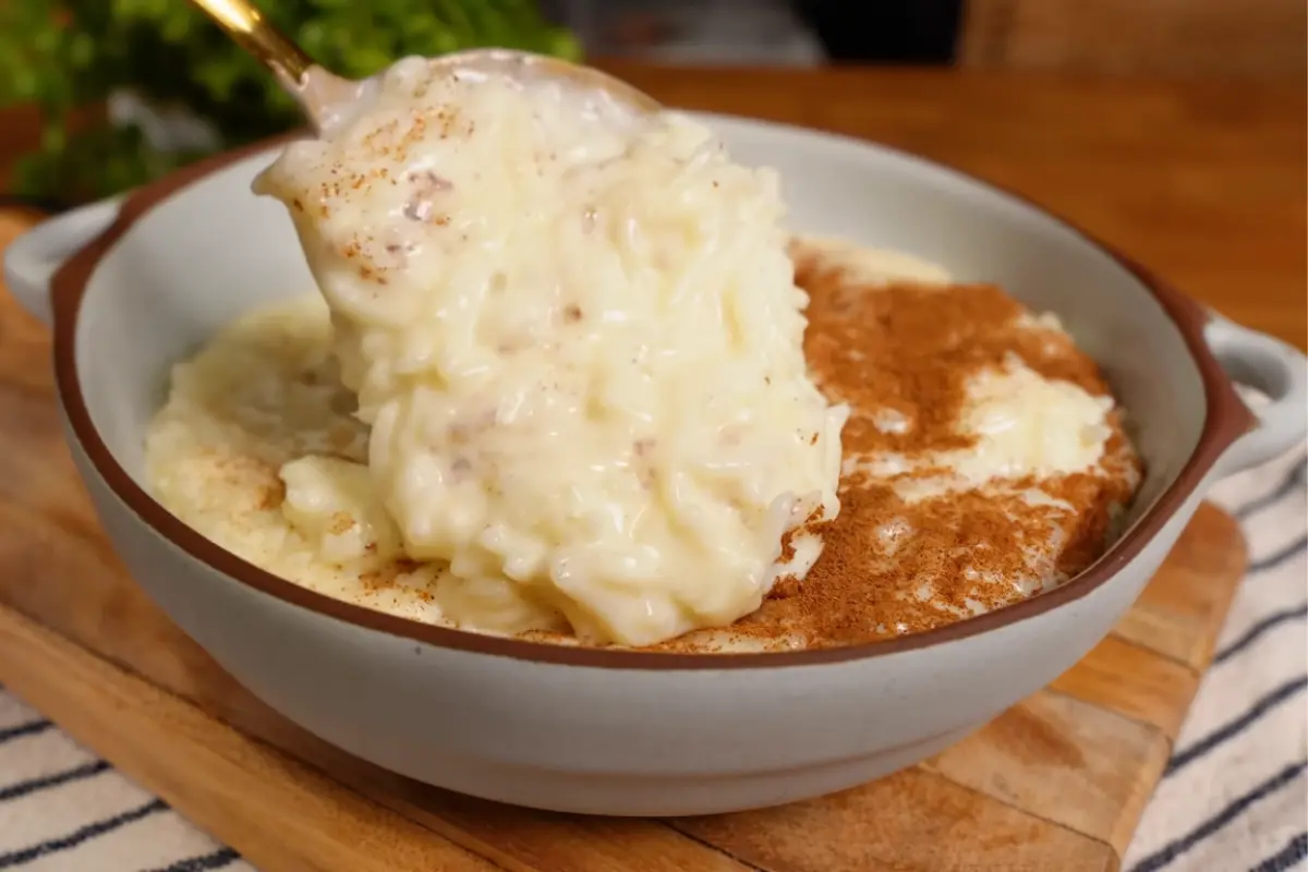 Arroz Doce Cremoso com Leite Condensado