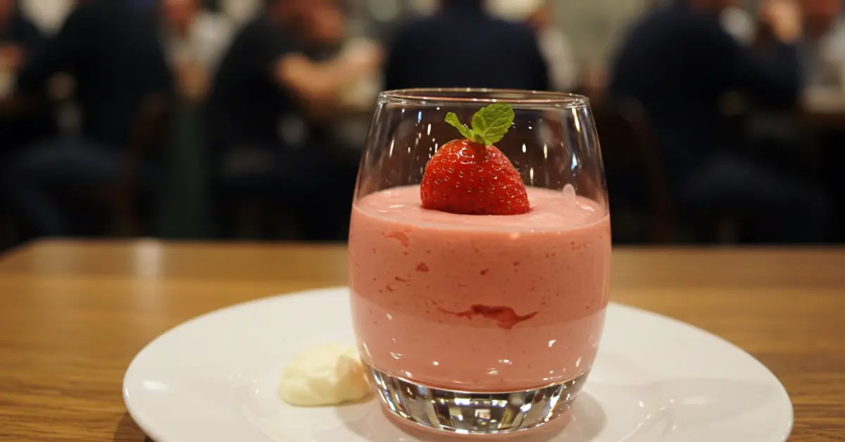 Mousse de Morango com Tang